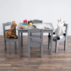 5pc Kids' Wood Table And Chair Set - Humble Crew -Baby Household Products GUEST 0825c7c9 91b2 49ed a97d 78b3fe890149