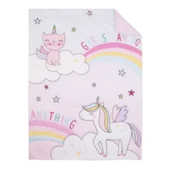 4pc Toddler Everything Caticorn Girl Power Kids' Bedding Set