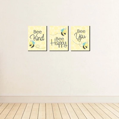 Big Dot Of Happiness Honey Bee - Nursery Wall Art And Kids Room Decorations - Gift Ideas - 7.5 X 10 Inches - Set Of 3 Prints 4 Big Dot Of Happiness Honey Bee - Nursery Wall Art And Kids Room Decorations - Gift Ideas - 7.5 X 10 Inches - Set Of 3 Prints - Image 2