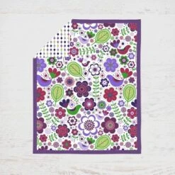 Bacati - Botanical Floral Birds Purple Multicolor 3 Pc Crib Bedding Set 10 Bacati - Botanical Floral Birds Purple Multicolor 3 Pc Crib Bedding Set -Baby Household Products GUEST 105d78b4 eb8a 4835 9649 891dea66c399 1