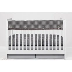 Bacati - Elephants White/Gray 10 Pc Crib Bedding Set With Long Rail Guard Cover 21 Bacati - Elephants White/Gray 10 Pc Crib Bedding Set With Long Rail Guard Cover -Baby Household Products GUEST 10ca5d77 ff34 4e86 ba17 4a9c01041331