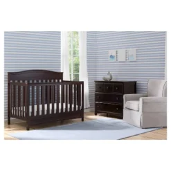 Delta Children Emery 4-in-1 Convertible Crib - Dark Chocolate -Baby Household Products GUEST 143b563e 9465 424f 8711 a4b6f2cfad0b