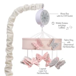 Lambs & Ivy Baby Blooms Pink Butterfly Musical Baby Crib Mobile Soother Toy 11 Lambs & Ivy Baby Blooms Pink Butterfly Musical Baby Crib Mobile Soother Toy -Baby Household Products GUEST 146ed91d f7f7 41dc aaa9 decc67de8aaf