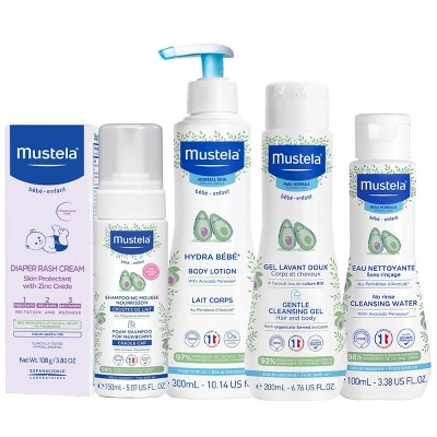 Mustela Newborn Arrival Baby Bath And Body Gift Set - 5ct 4 Mustela Newborn Arrival Baby Bath And Body Gift Set - 5ct - Image 2