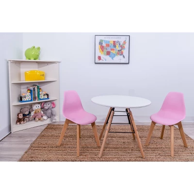 3pc Modern Kids' Round Table And Chair Set - Gift Mark 5 3pc Modern Kids' Round Table And Chair Set - Gift Mark - Image 3
