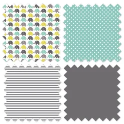 Bacati - Elephants Mint Yellow Gray 3 Pc Toddler Bed Sheet Set -Baby Household Products GUEST 18716541 19f4 4ed9 868d 851f40fb2f5e 1
