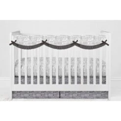 Bacati - Clouds In The City White/Gray 10 Pc Crib Bedding Set With Long Rail Guard Cover 18 Bacati - Clouds In The City White/Gray 10 Pc Crib Bedding Set With Long Rail Guard Cover -Baby Household Products GUEST 20627731 c779 403e 9f08 d82f2685e0b4 1