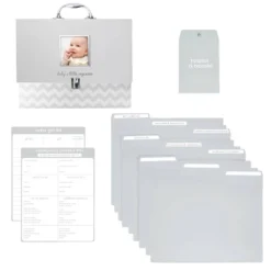 Pearhead Baby's File Keeper - Gray