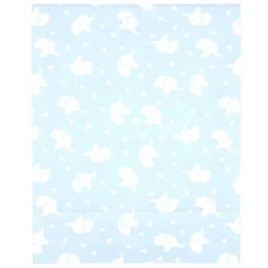NoJo Super Soft Blue And White Elephant Fitted Mini Crib Sheet
