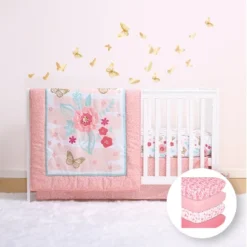 The Peanutshell Aflutter Crib Bedding Set, 4pc To 12 Pc, For Girls 23 The Peanutshell Aflutter Crib Bedding Set, 4pc To 12 Pc, For Girls -Baby Household Products GUEST 28d88c42 cb8d 454d 8e52 615ebd19d29c