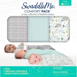 SwaddleMe By Ingenuity Comfort Pack Baby Elephant Baby Swaddle Wrap - S - 0-3 Months - 3pk 13 SwaddleMe By Ingenuity Comfort Pack Baby Elephant Baby Swaddle Wrap - S - 0-3 Months - 3pk -Baby Household Products GUEST 299abd26 96fd 4a2c af38 0711032fd79e