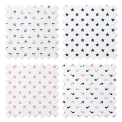 Bacati - Little Sailor Blue/Navy/Pink Girls Muslin Swaddling Blankets Set Of 4 9 Bacati - Little Sailor Blue/Navy/Pink Girls Muslin Swaddling Blankets Set Of 4 -Baby Household Products GUEST 2b693815 db54 41ce a089 7252f3e2cba4