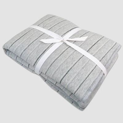 Honest Baby Organic Cotton LightWeight Knit Quilt - Dotted Stripe/Painted Buffalo 3 Honest Baby Organic Cotton LightWeight Knit Quilt - Dotted Stripe/Painted Buffalo