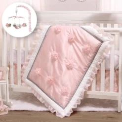 The Peanutshell Arianna Crib Bedding Set, Pink Floral, 4pc To 12 Pc, For Girls 18 The Peanutshell Arianna Crib Bedding Set, Pink Floral, 4pc To 12 Pc, For Girls -Baby Household Products GUEST 33f0820c 30d5 4868 b48d c63e9e9ee15f