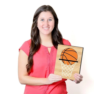 Big Dot Of Happiness Nothin' But Net - Basketball - Sports Themed Nursery Wall Art, Kids Room Decor & Game Room Decor - 7.5 X 10 Inches - 3 Prints 6 Big Dot Of Happiness Nothin' But Net - Basketball - Sports Themed Nursery Wall Art, Kids Room Decor & Game Room Decor - 7.5 X 10 Inches - 3 Prints - Image 4