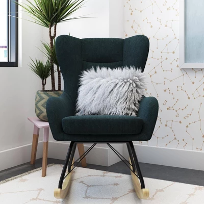 Novogratz Harper Wingback Rocker 4 Novogratz Harper Wingback Rocker - Image 2