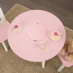 Round Storage Table And Chair Set White/Pink - KidKraft 21 Round Storage Table And Chair Set White/Pink - KidKraft -Baby Household Products GUEST 42055e7d 6434 46fd 90aa ba5e37d35e40