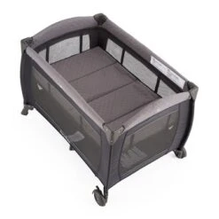 Pamo Babe Foldable Portable Nursery Center Foldable Bassinet Play Yard Crib Sleeper With 2 Wheels, Changing Table, And Carry Bag, Gray -Baby Household Products GUEST 459edf53 4b42 49d0 804e 41a43b6c560e