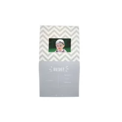 Pearhead First Year Calendar - Gray Chevron
