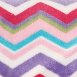 Hudson Baby Infant Girl Plush Blanket With Faux Shearling Back, Pink, One Size