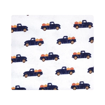 Hudson Baby Infant Boy Cotton Flannel Receiving Blankets, Pumpkin, One Size 4 Hudson Baby Infant Boy Cotton Flannel Receiving Blankets, Pumpkin, One Size - Image 2