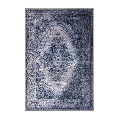 Ornamental Decorative Ornate Medallion Modern Transitional Eclectic High-Traffic Ultra-Soft Nylon Indoor Washable Area Rug By Blue Nile Mills 6 Ornamental Decorative Ornate Medallion Modern Transitional Eclectic High-Traffic Ultra-Soft Nylon Indoor Washable Area Rug By Blue Nile Mills - Image 4