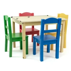 5pc Kids' Wood Table And Chair Set - Humble Crew -Baby Household Products GUEST 4f3c22a3 8410 41d5 8cb4 9e35ba953594