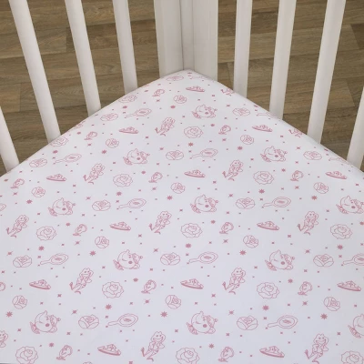 Disney Princess Make A Wish Fitted Crib Sheet 3 Disney Princess Make A Wish Fitted Crib Sheet