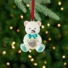 Northlight 3" Pastel Silver Plated Bear Baby's First Christmas Ornament With European Crystals -Baby Household Products GUEST 575b9923 78ed 4040 bc43 23a27ae991d0