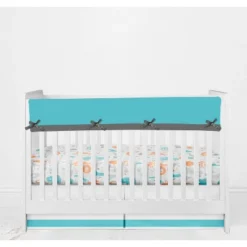 Bacati - Jungle Safari Boys Aqua/Orange Muslin 8 Pc Crib Bedding Set With 2 Swaddling Blankets 19 Bacati - Jungle Safari Boys Aqua/Orange Muslin 8 Pc Crib Bedding Set With 2 Swaddling Blankets -Baby Household Products GUEST 598f60bf 4c2a 458b 817b 1846b7e4bb6b