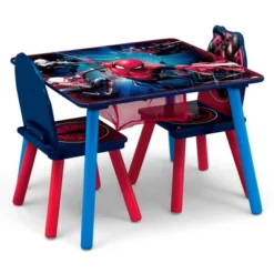 Delta Children Spider-Man Kids' Table And Chair Set With Storage (2 Chairs Included) - Greenguard Gold Certified - 3ct -Baby Household Products GUEST 5bc9193f e81e 4aa4 93ec 8d8bd63b93d0