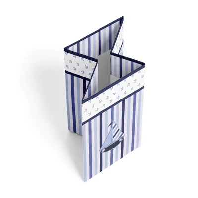 Bacati - Little Sailor Collapsible Laundry Hamper 3 Bacati - Little Sailor Collapsible Laundry Hamper