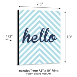 Big Dot Of Happiness Hello Little One - Blue And Silver - Baby Boy Nursery Wall Art & Kids Room Decor - Gift Ideas - 7.5 X 10 Inches - Set Of 3 Prints 9 Big Dot Of Happiness Hello Little One - Blue And Silver - Baby Boy Nursery Wall Art & Kids Room Decor - Gift Ideas - 7.5 X 10 Inches - Set Of 3 Prints -Baby Household Products GUEST 64801b35 dd45 4315 8b3d 4fa59f4d6e6e