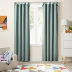 Front Page 50 Blackout Tie Top Embellished Kids' Panel With Ties - Pillowfort™