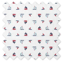Bacati - Little Sailor Boys Whales/Boats Muslin 4 Pc Toddler Bedding Set -Baby Household Products GUEST 66cc65a6 133b 4b16 8e22 bacccb6c19eb