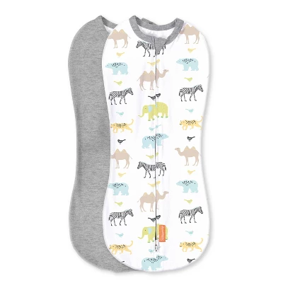 SwaddleMe Pod Zip-Up Compression Swaddle Wrap Newborn 2pk 8 SwaddleMe Pod Zip-Up Compression Swaddle Wrap Newborn 2pk - Image 6