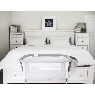 Baby Delight Beside Me Dreamer Deluxe Bassinet And Bedside Sleeper - Quilted Pebble Gray 9 Baby Delight Beside Me Dreamer Deluxe Bassinet And Bedside Sleeper - Quilted Pebble Gray - Image 7