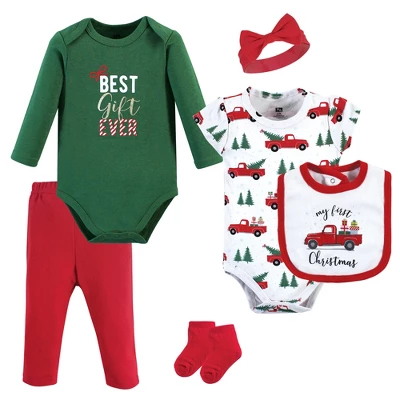 Hudson Baby Infant Girl Cotton Layette Set, Christmas Gift 10 Hudson Baby Infant Girl Cotton Layette Set, Christmas Gift - Image 8
