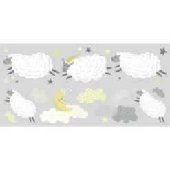 RoomMates Counting Sheep Peel And Stick Wall Decal -Baby Household Products GUEST 77e93a36 e472 4532 8a48 bf7c831c026c