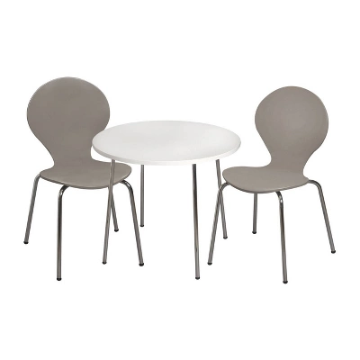 3pc Kids' Table And Chair Set With Chrome Legs - Gift Mark 6 3pc Kids' Table And Chair Set With Chrome Legs - Gift Mark - Image 4