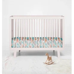 Bacati - Jungle Safari Camo Boys Aqua/Orange Muslin 100 Percent Cotton Muslin Universal Baby US Standard Crib Or Toddler Bed Fitted Sheet 8 Bacati - Jungle Safari Camo Boys Aqua/Orange Muslin 100 Percent Cotton Muslin Universal Baby US Standard Crib Or Toddler Bed Fitted Sheet -Baby Household Products GUEST 7d47dd0e 35fe 4f28 b380 06ace08daa42