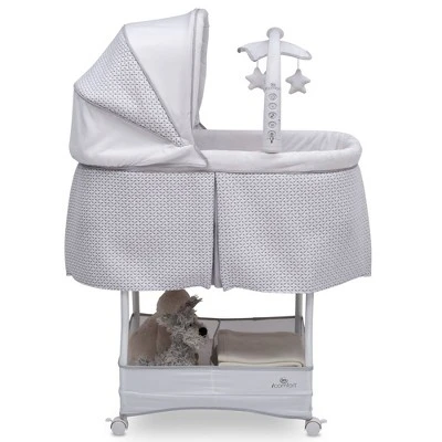 Delta Children Serta IComfort Hands-Free Auto-Glide Bedside Bassinet Portable Crib Features Silent Smooth Gliding Motion That Soothes Baby - Cameron 4 Delta Children Serta IComfort Hands-Free Auto-Glide Bedside Bassinet Portable Crib Features Silent Smooth Gliding Motion That Soothes Baby - Cameron - Image 2
