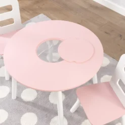 Round Storage Table And Chair Set White/Pink - KidKraft 14 Round Storage Table And Chair Set White/Pink - KidKraft -Baby Household Products GUEST 7e4f9579 3256 4a09 80a3 f3c90da64893