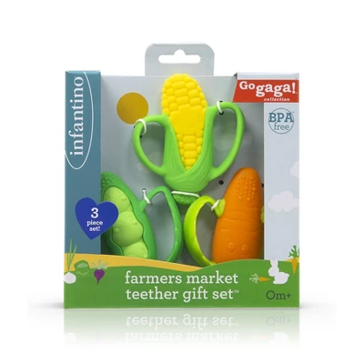 Infantino Go Gaga! Farmer's Market Teethers Gift Set - 3ct 7 Infantino Go Gaga! Farmer's Market Teethers Gift Set - 3ct - Image 5
