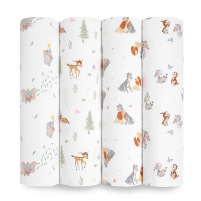 Aden By Aden + Anais Muslin Swaddle Blankets Disney - 4pk 10 Aden By Aden + Anais Muslin Swaddle Blankets Disney - 4pk - Image 8