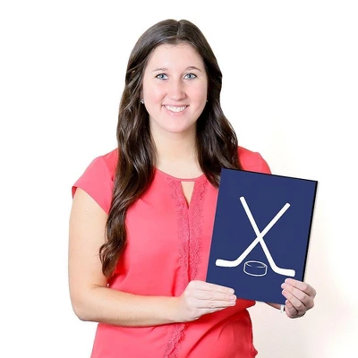 Big Dot Of Happiness Shoots And Scores - Hockey - Sports Themed Nursery Wall Art, Kids Room Decor & Game Room Decor - 7.5 X 10 Inches -Set Of 3 Prints 6 Big Dot Of Happiness Shoots And Scores - Hockey - Sports Themed Nursery Wall Art, Kids Room Decor & Game Room Decor - 7.5 X 10 Inches -Set Of 3 Prints - Image 4