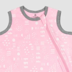 Honest Baby Organic Cotton Interlock Wearable Blanket - Pattern Play Pink