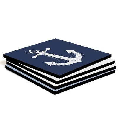 Big Dot Of Happiness Ahoy - Nautical - Kids Room, Nursery Decor And Home Decor - 11 X 11 Inches Kids Wall Art - Set Of 4 Prints 5 Big Dot Of Happiness Ahoy - Nautical - Kids Room, Nursery Decor And Home Decor - 11 X 11 Inches Kids Wall Art - Set Of 4 Prints - Image 3