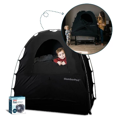 SlumberPod Portable Privacy Pod Blackout With Fan 3 SlumberPod Portable Privacy Pod Blackout With Fan