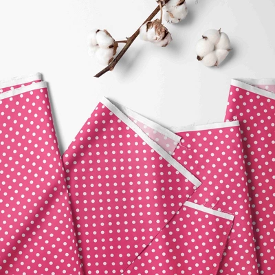 Bacati - Fuschia Pin Dots 3 Pc Cotton Toddler Bed Sheet Set 3 Bacati - Fuschia Pin Dots 3 Pc Cotton Toddler Bed Sheet Set